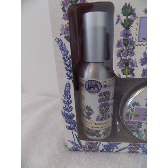 Michel Design Works Lavender Rosemary Room Spray & Travel Candle Gift Set NEW - Picture 4 of 5
